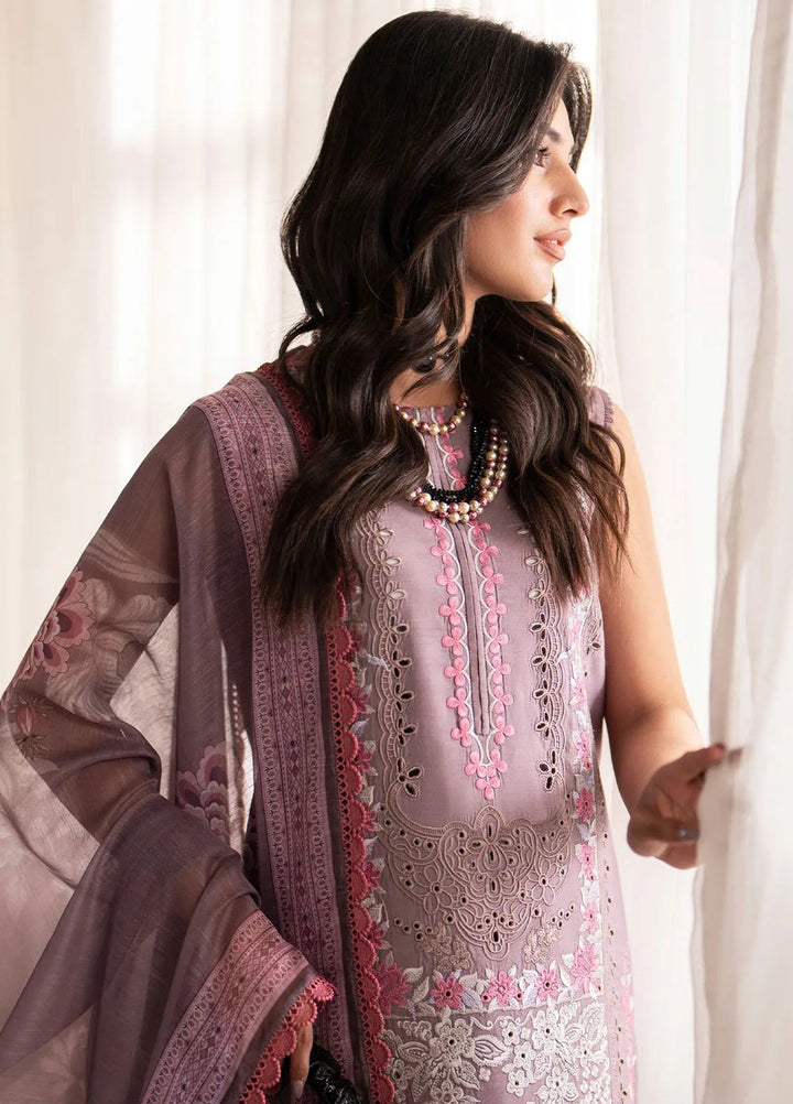Lumiere By Saad Shaikh Embroidered Silk Suit Unstitched 3 Piece SSK24LF D-01 Celestial - Formal Collection