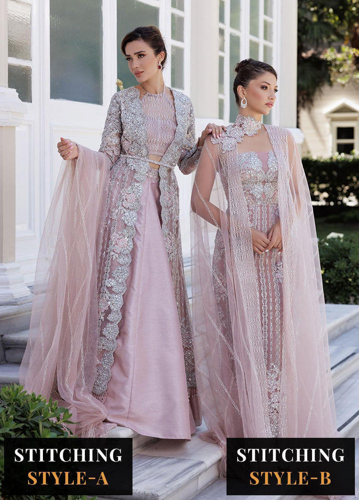 Lumiere By Saira Rizwan Embroidered Organza Suits Unstitched 4 Piece SR23LF SR-01 Ella - Festive Collection