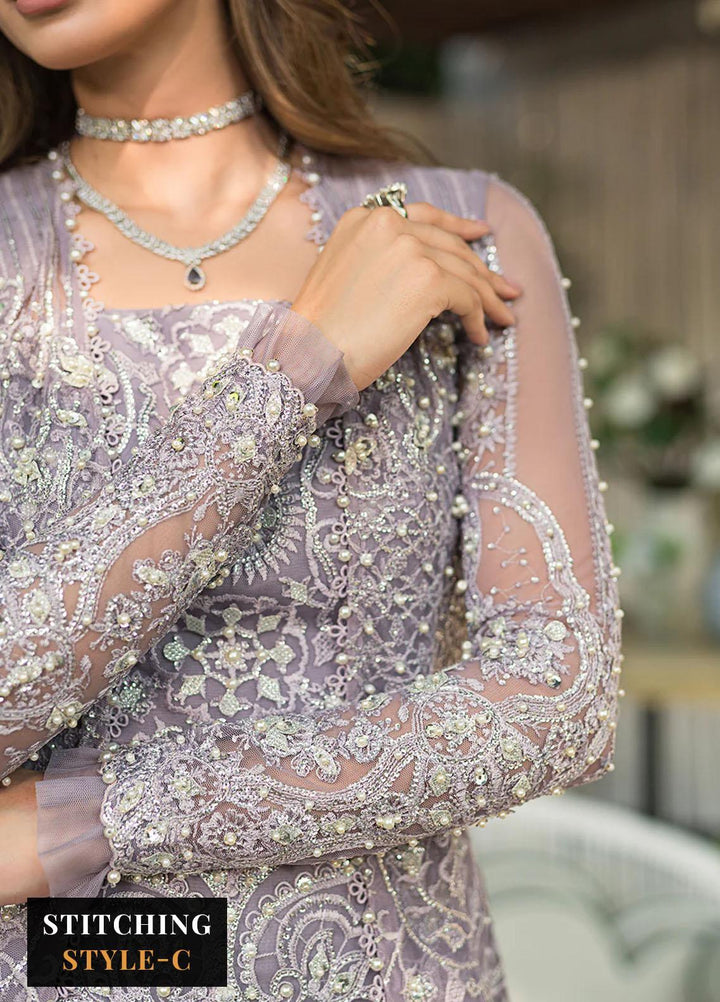 Lumiere By Saira Rizwan Embroidered Net Suits Unstitched 4 Piece SR23LF SR-02 Mia - Festive Collection