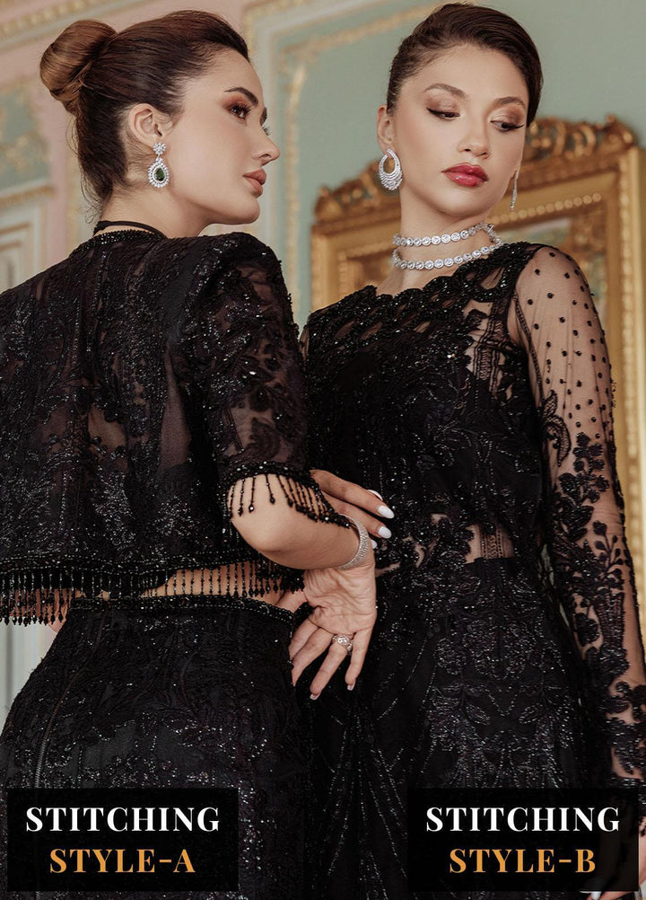 Lumiere By Saira Rizwan Embroidered Net Suits Unstitched 4 Piece SR23LF SR-05 Stela - Festive Collection