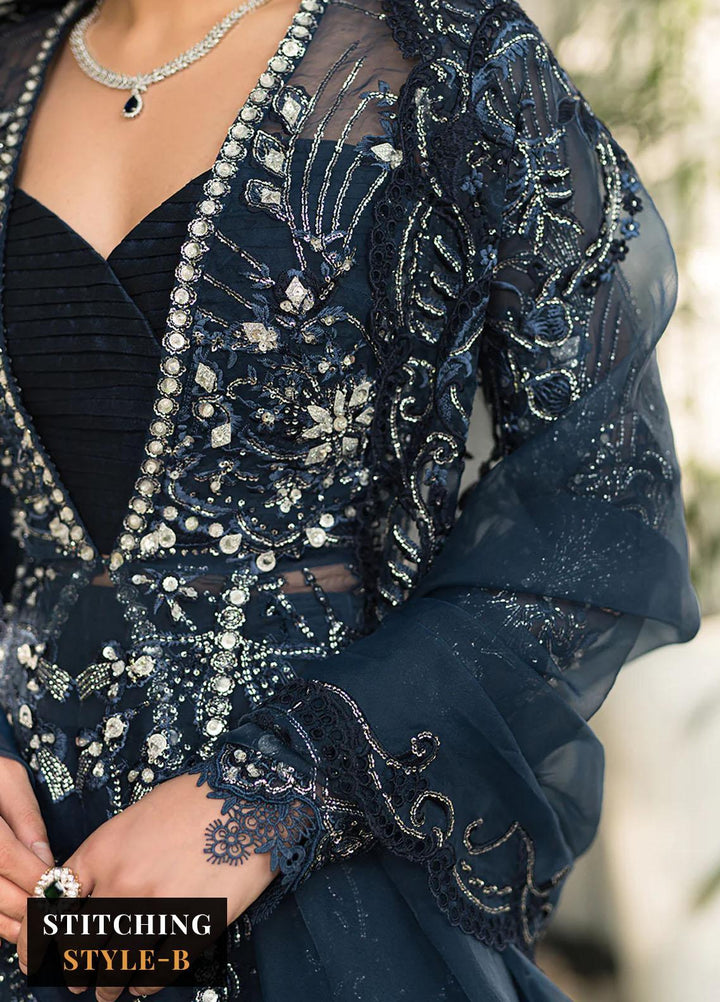 Lumiere By Saira Rizwan Embroidered Organza Suits Unstitched 4 Piece SR23LF SR-08 Shay - Festive Collection