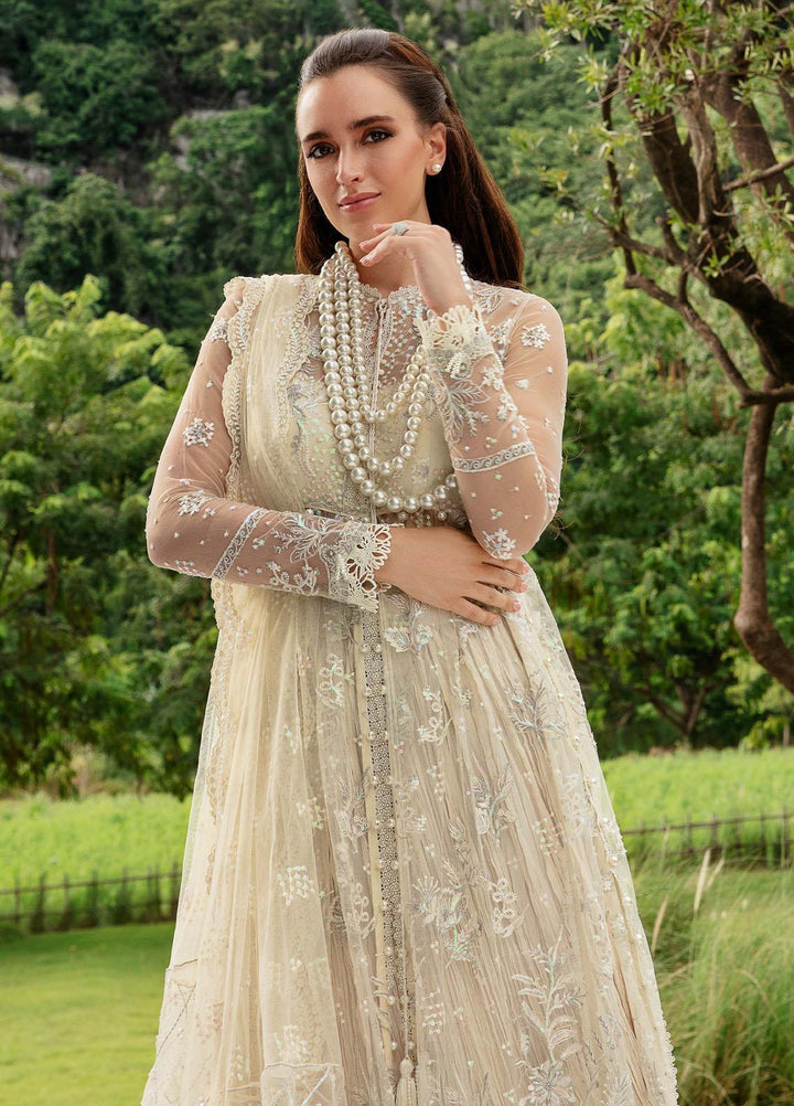 Luminous By Saad Shaikh Embroidered Net Suits Unstitched 4 Piece SSK23L Oai - Formal Collection