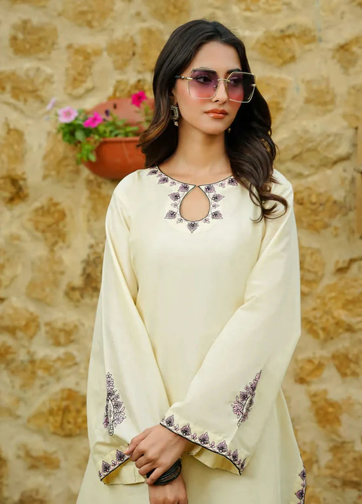 Luxe by Fatima Pret Embroidered Cotton 2 Piece Suit Aura