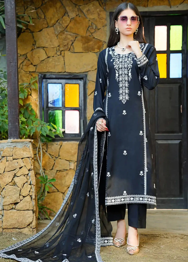 Luxe by Fatima Pret Embroidered Silk 3 Piece Suit Serena