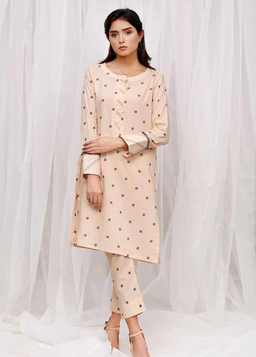 Luxeurs Casual Pret Cotton 2 Piece Suit LX22RTW Beige