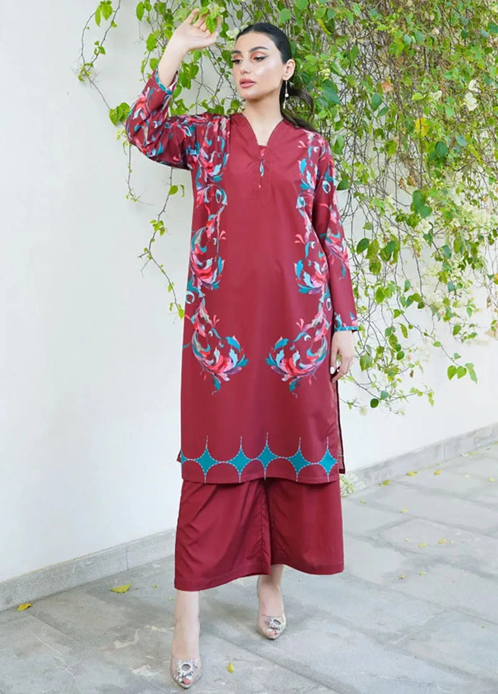 Luxury Revival By Dhaga Pret Printed Dhaga 2 Piece Suit Mulbery