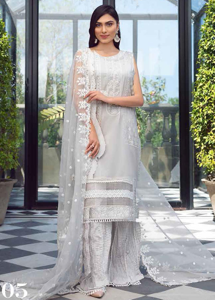 LYLA Embroidered Lawn Suits Unstitched 3 Piece LA21L D-05 - Luxury Collection