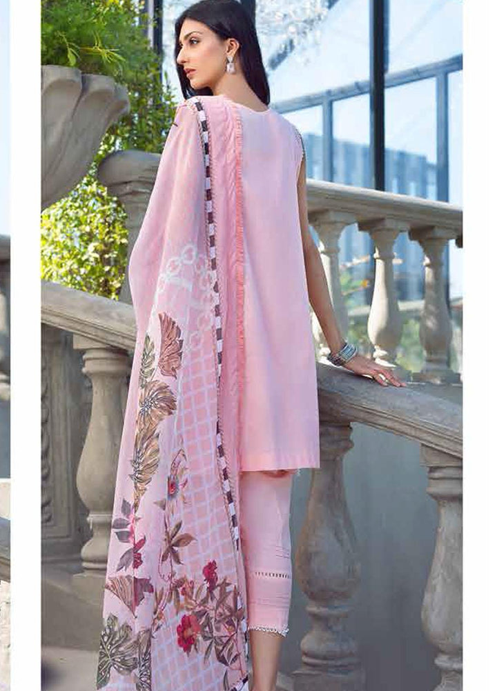 LYLA Embroidered Lawn Suits Unstitched 3 Piece LA21L D-06 - Luxury Collection