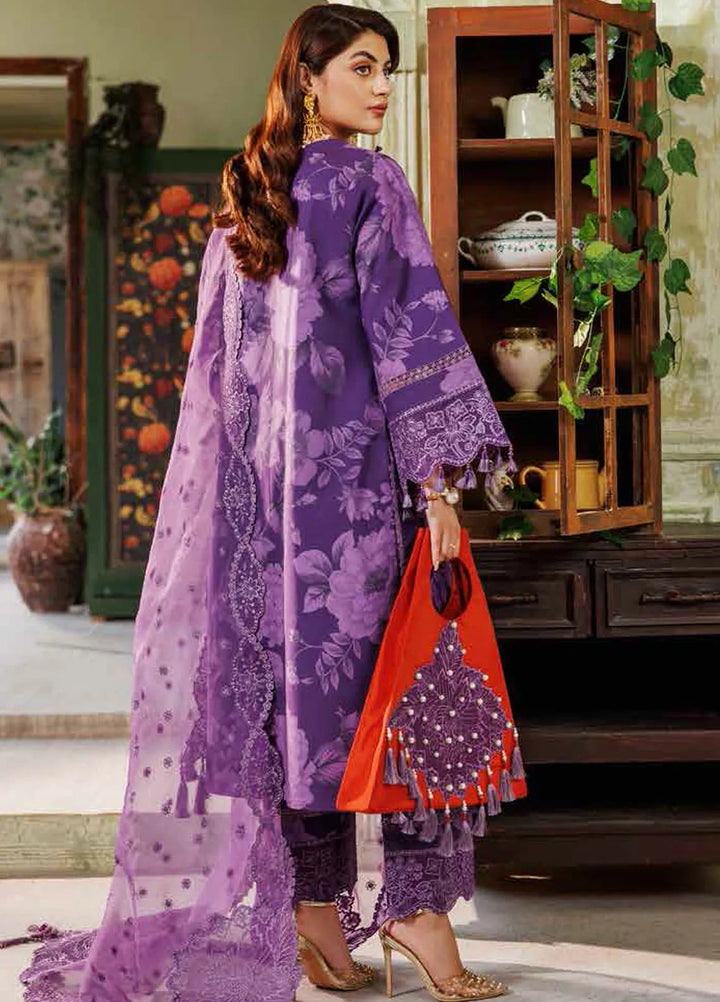 Maahi By Alizeh Fashion Embroidered Lawn Suit Unstitched 3 Piece AFB24M2 D-08 Zauq - Summer Collection