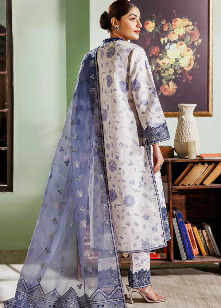 Maahi By Alizeh Fashion Embroidered Lawn Suit Unstitched 3 Piece AFB24M2 D-09 Sham - Summer Collection