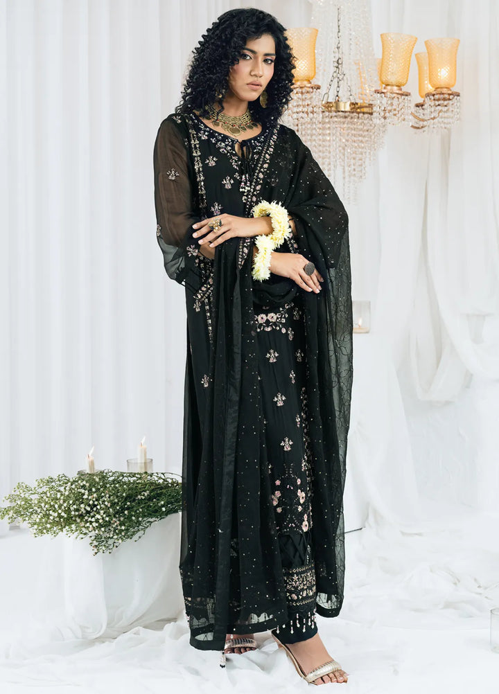 Maahi by Shamooz Embroidered Chiffon Suits Unstitched 3 Piece SHM24M SU-111 Maheer - Festive Collection