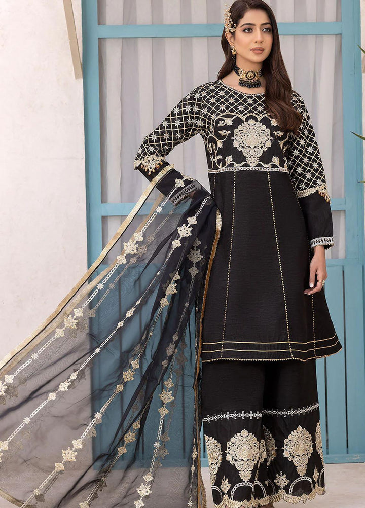 Madame Luxury Pret  Raw Silk 3 Piece Suit 2565