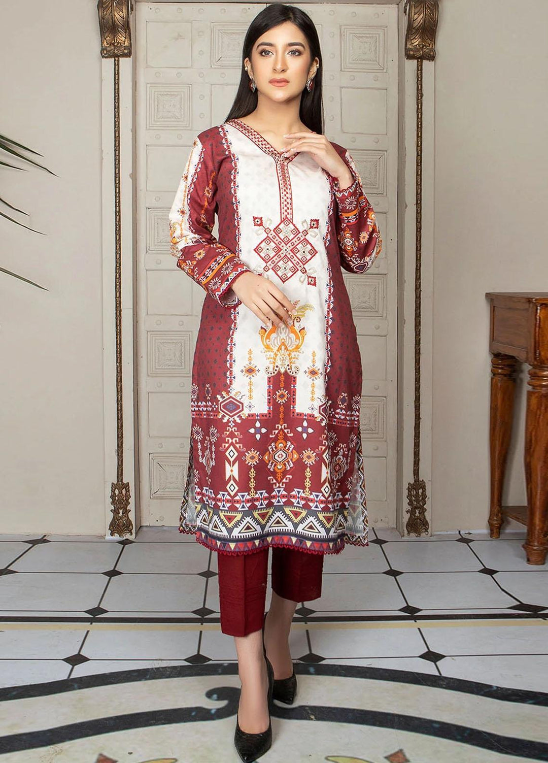 Madame Luxury Pret Dhanak 2 Piece Dress MDM22NP 2437