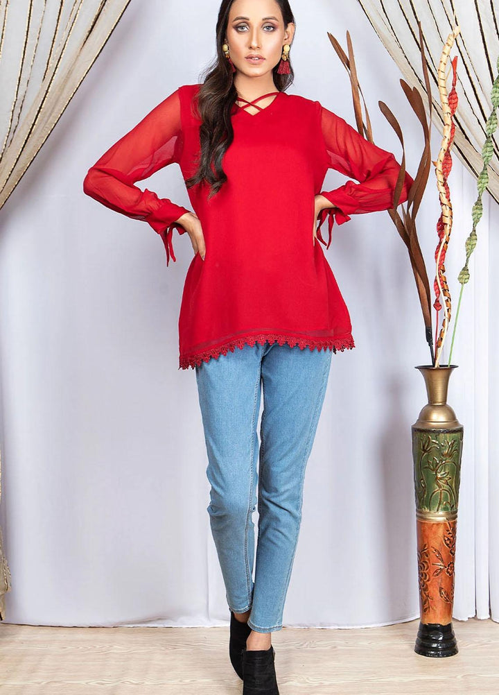 Madame Casual Pret  Chiffon Top MDM21NP Z02