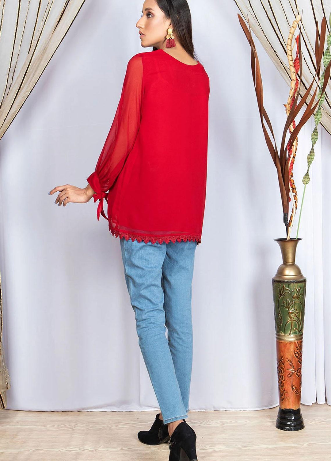 Madame Casual Pret  Chiffon Top MDM21NP Z02