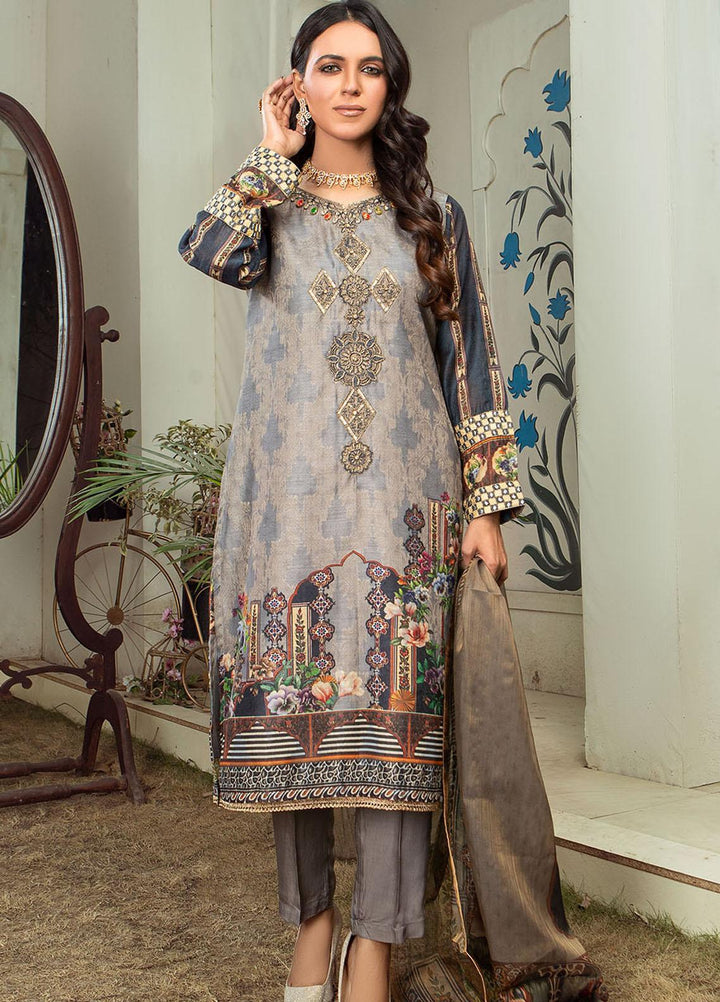 Madame Pret Embroidered Jacquard 3 Piece Suit MDM21ZV 2419