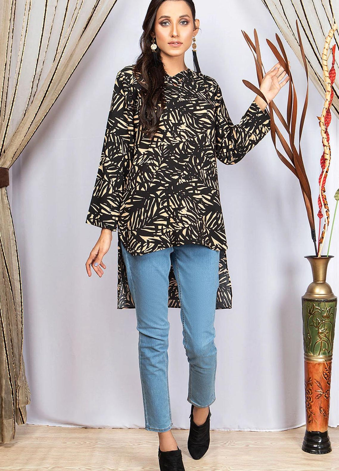 Madame Casual Pret Linen Top MDM21NP Z08-B-1