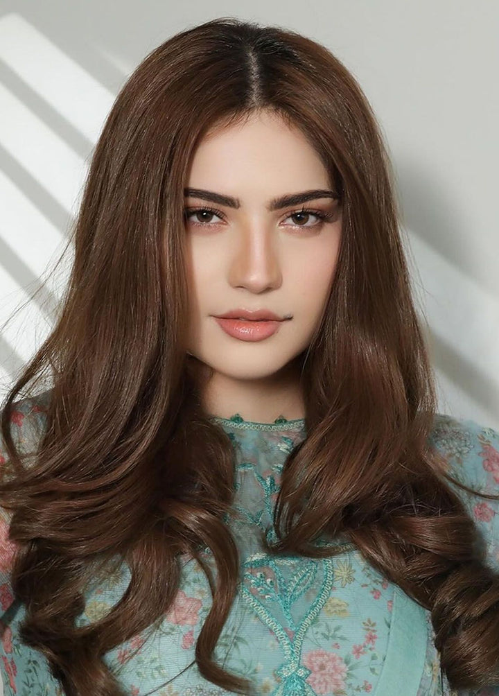 Mah-e-Meer by Meeral Embroidered Khaadi Net Suits Unstitched 3 Piece MRL24M Afsaana - Summer Collection