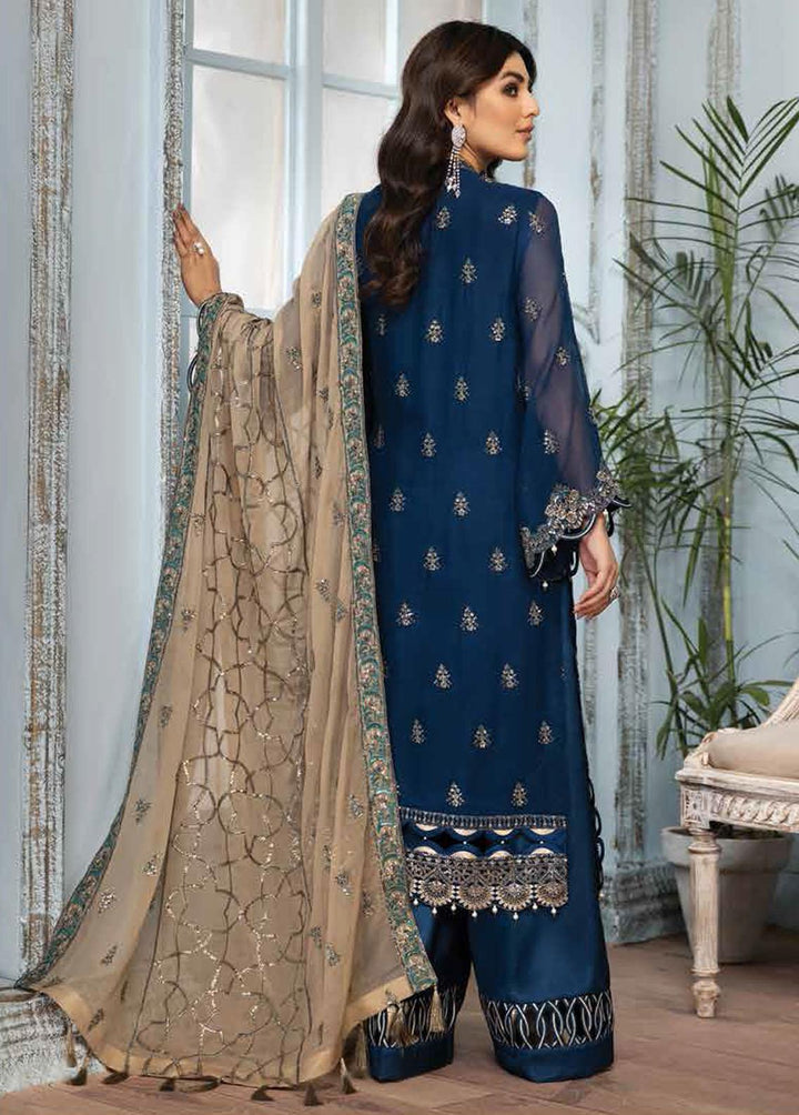 Mah-e-Ru By Alizeh Fashion Embroidered Chiffon Suits Unstitched 3 Piece AFB21MR 06 Nousha - Luxury Collection