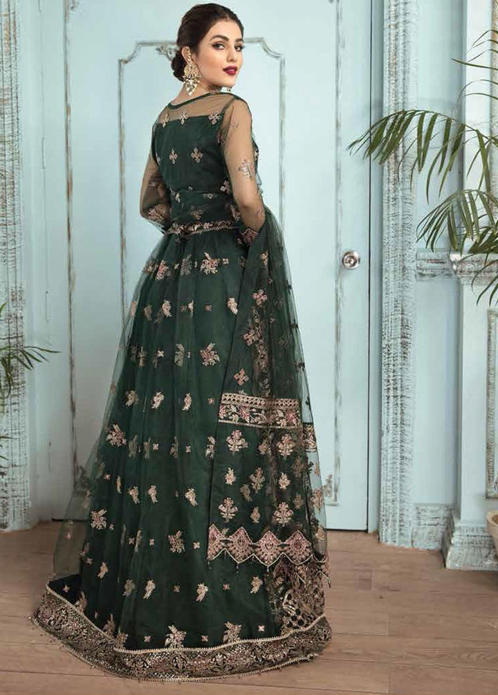 Mah-e-Ru By Alizeh Fashion Embroidered Net Suits Unstitched 3 Piece AFB21MR 09 Raqs - Luxury Collection