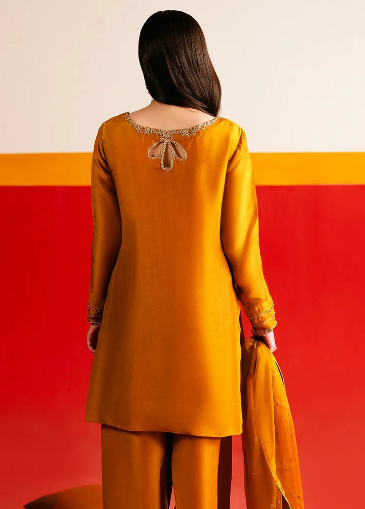 Maham Sultan Embroidered Pret Tussle Silk 3 Piece Suit Vow