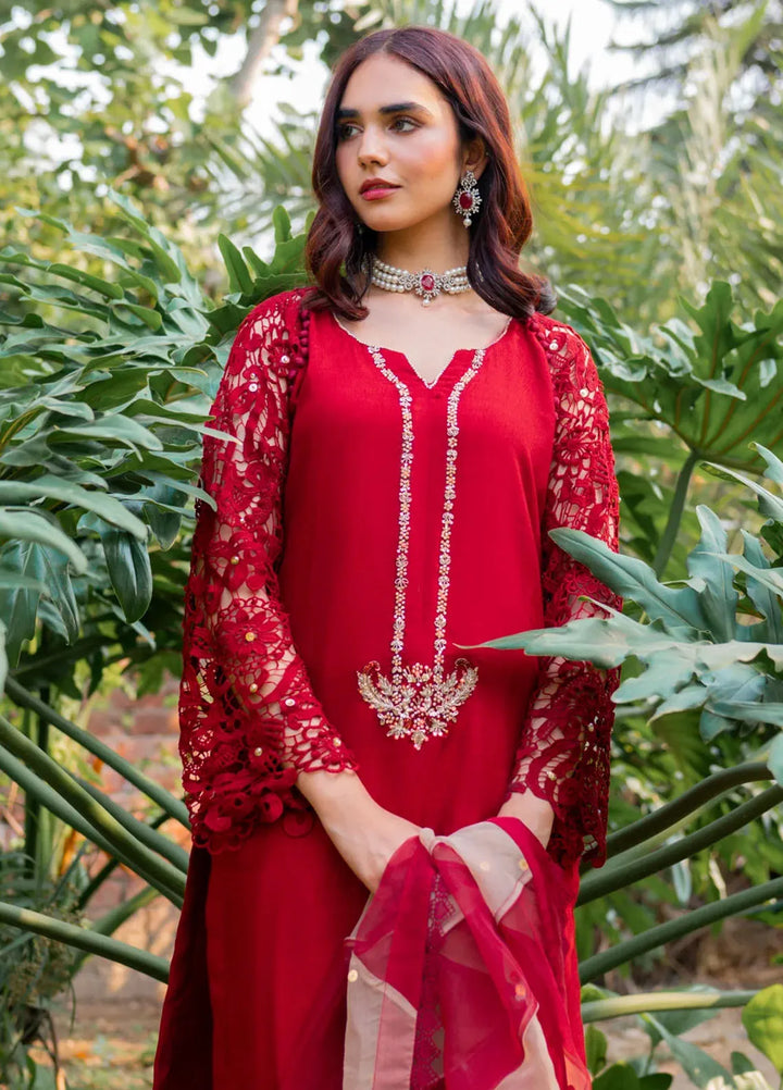 Maham Sultan Pret Embroidered 3 Piece Suit Anmol