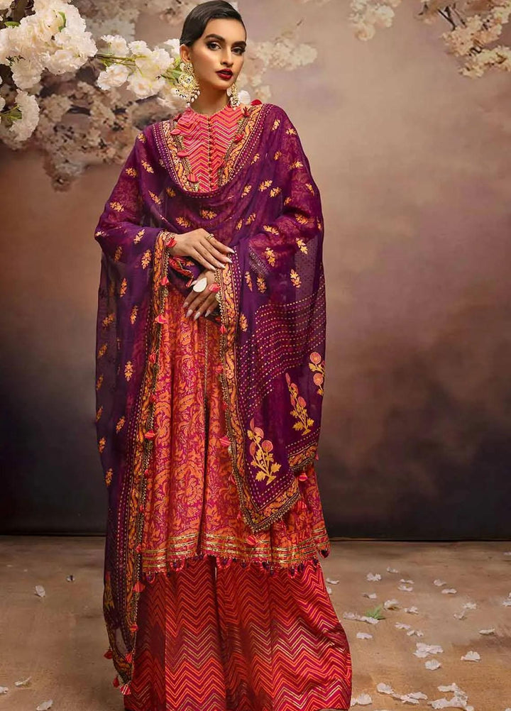 Maharani Muse By Gul Ahmed Embroidered Lawn Suits Unstitched 3 Piece GA23MM CN-32024 - Festive Collection