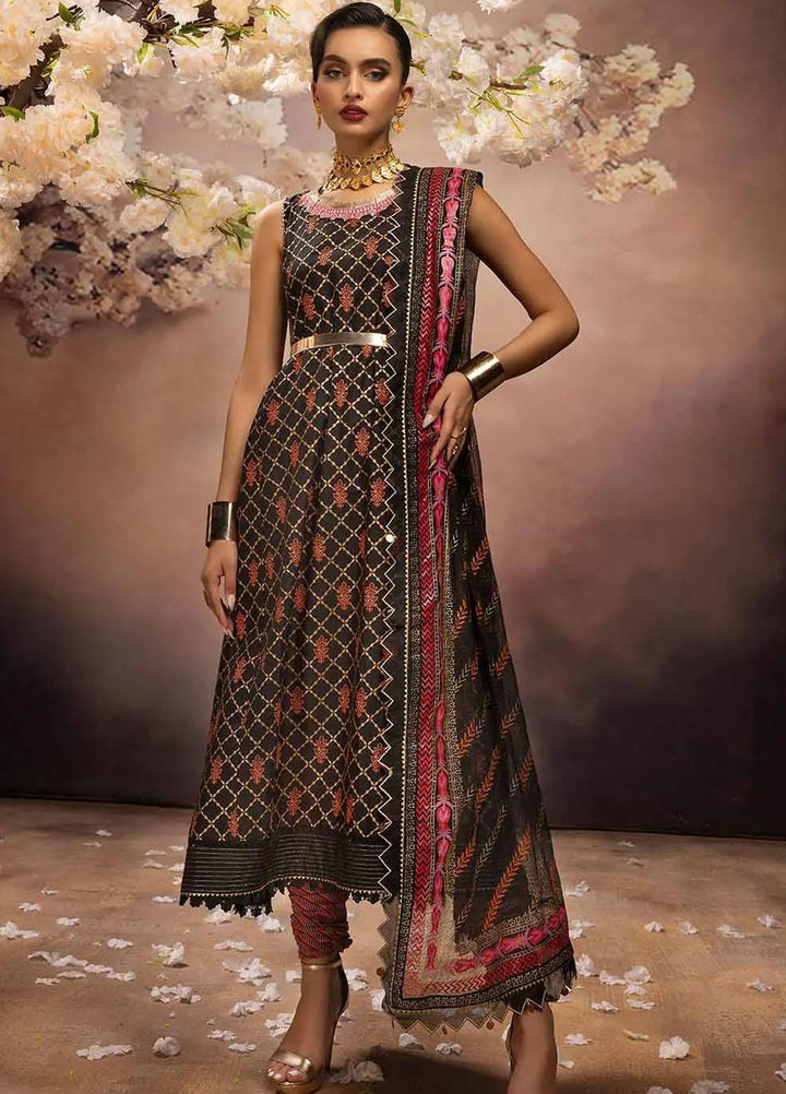 Maharani Muse By Gul Ahmed Embroidered Lawn Suits Unstitched 3 Piece GA23MM CN-32027 - Festive Collection