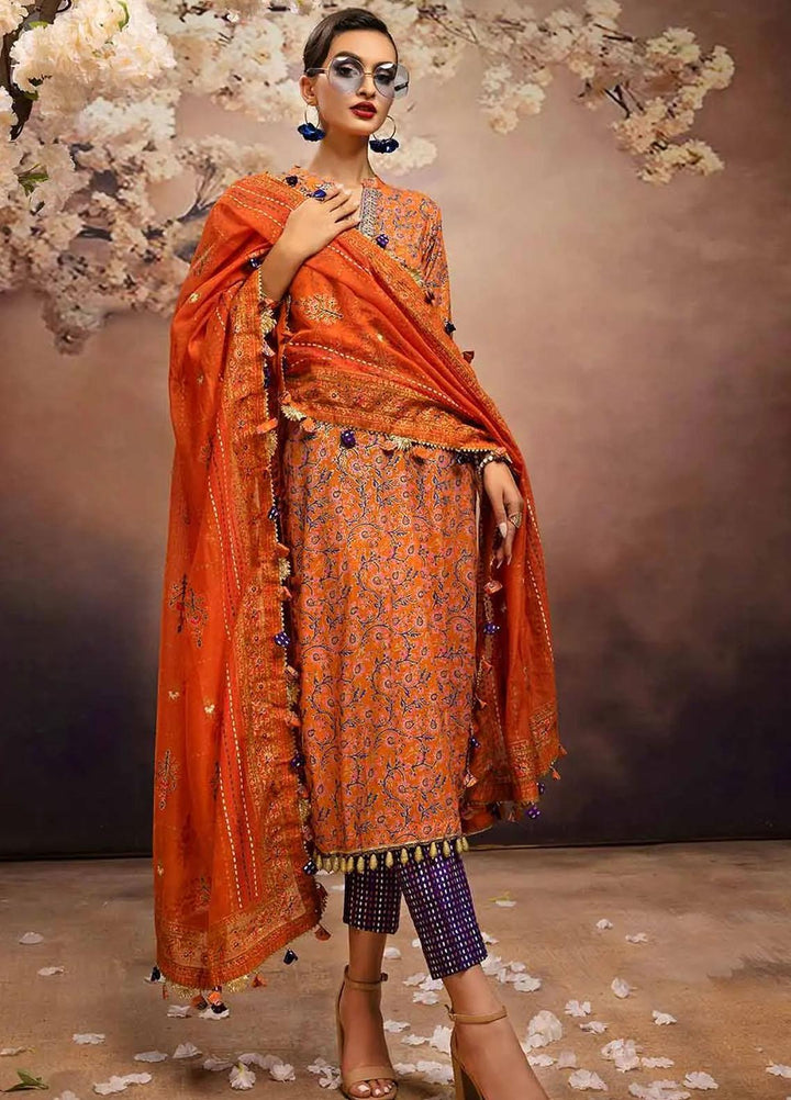 Maharani Muse By Gul Ahmed Embroidered Lawn Suits Unstitched 3 Piece GA23MM CN-32028 - Festive Collection