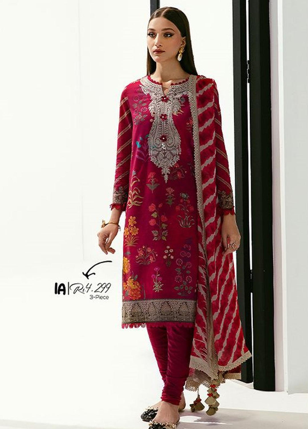 MAHAY by Sana Safinaz Embroidered Lawn Suits Unstitched 3 Piece SS23MH D-1A - Summer Collection