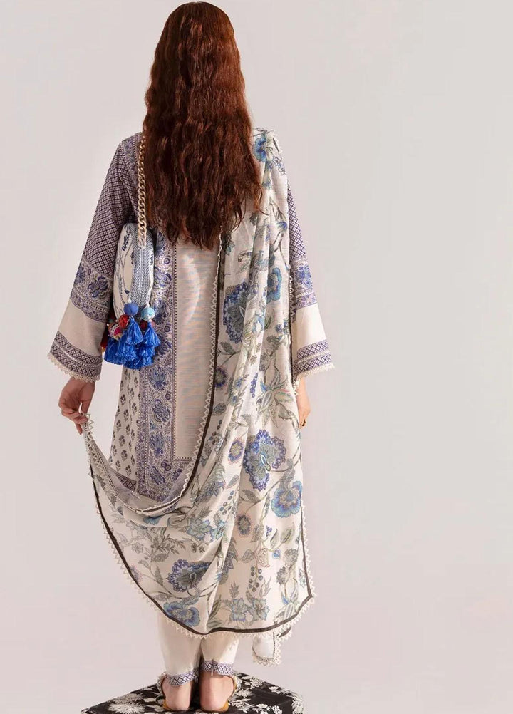 Mahay By Sana Safinaz Embroidered Slub Suits Unstitched 2 Piece SS23MHW 13B - Winter Collection