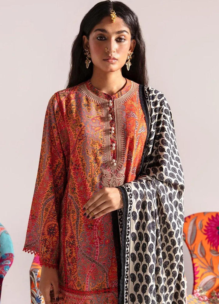 Mahay By Sana Safinaz Embroidered Linen Suits Unstitched 2 Piece SS23MHW 14A - Winter Collection