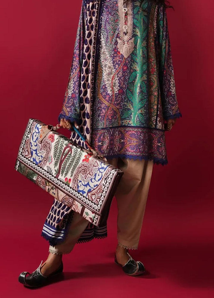 Mahay By Sana Safinaz Embroidered Linen Suits Unstitched 2 Piece SS23MHW 14B - Winter Collection