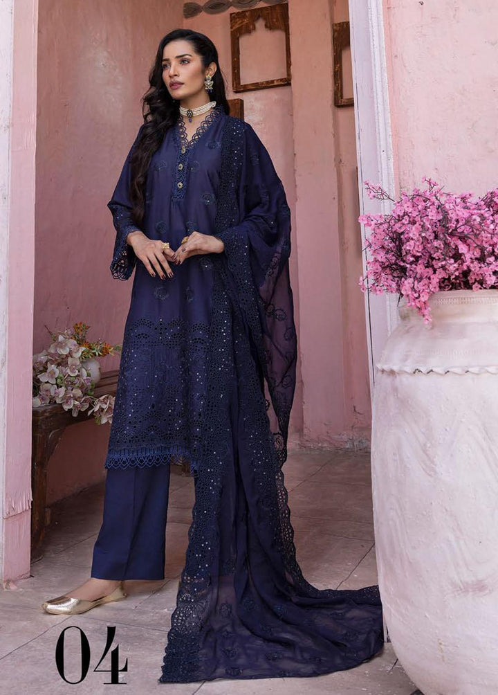Mahees By Riaz Arts Embroidered Lawn Suits Unstitched 3 Piece RA23-M21 04 - Summer Collection