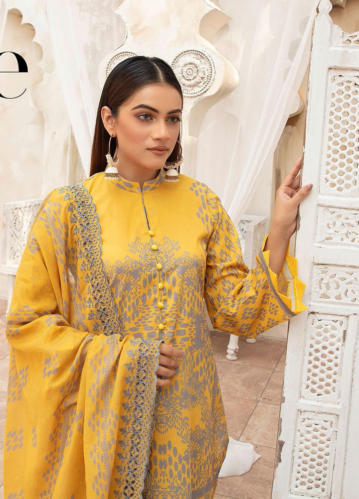 Mahee's By Riaz Arts Embroidered Lawn Suits Unstitched 3 Piece RA22MEL D-07 - Summer Collection