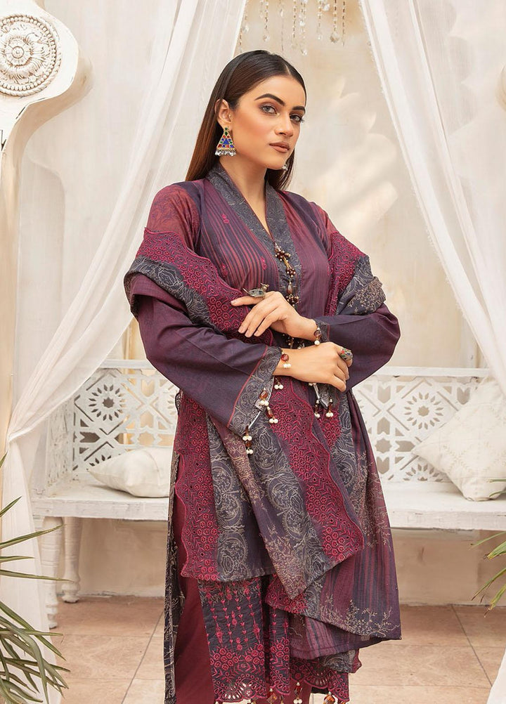 Mahee's By Riaz Arts Embroidered Lawn Suits Unstitched 3 Piece RA22MEL D-09 - Summer Collection