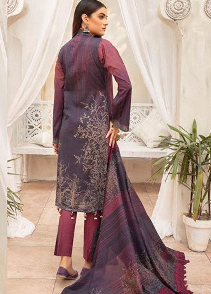 Mahee's By Riaz Arts Embroidered Lawn Suits Unstitched 3 Piece RA22MEL D-09 - Summer Collection