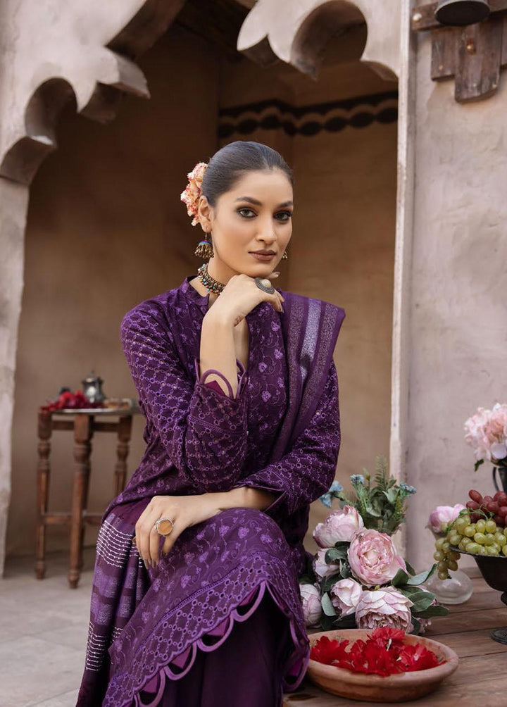 Mahee's By Riaz Arts Embroidered Leather Peach Suits Unstitched 3 Piece RA22-M7 02 - Winter Collection