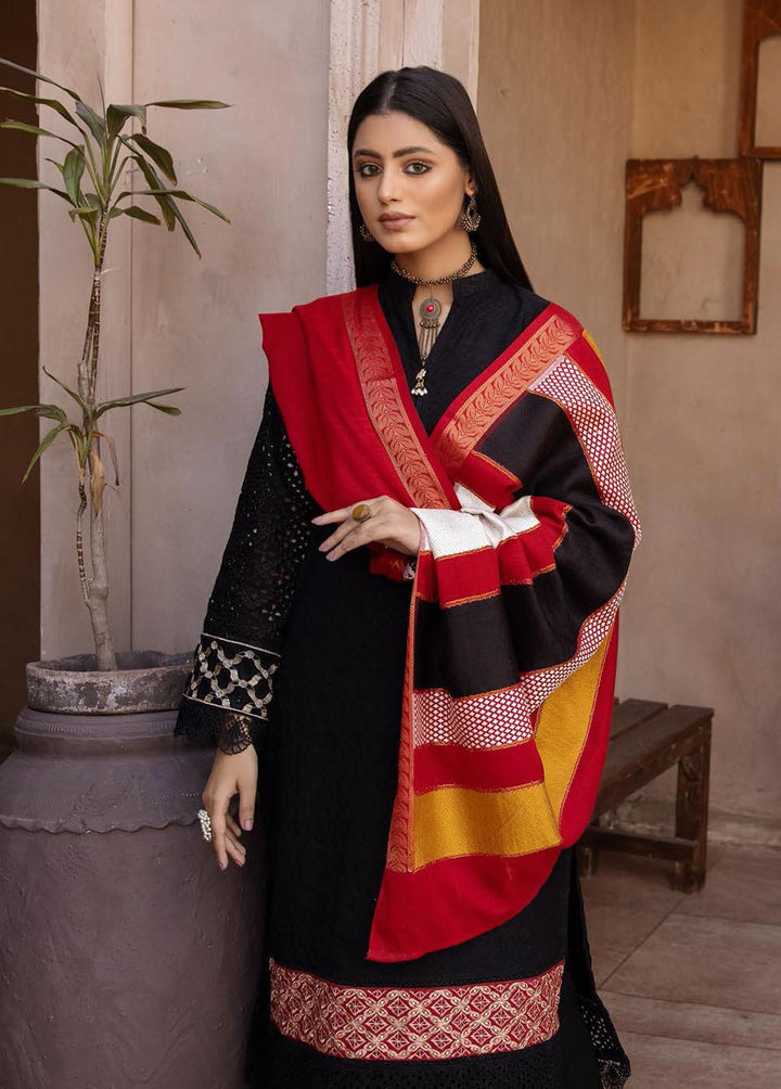 Mahee's By Riaz Arts Embroidered Leather Peach Suits Unstitched 3 Piece RA22-M7 08 - Winter Collection