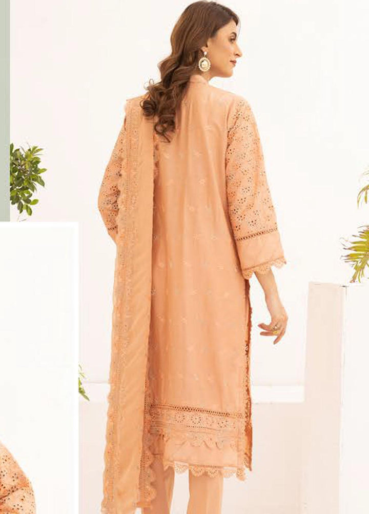 Mahees By Riaz Arts Embroidered Chikankari Lawn Suits Unstitched 3 Piece RA23M D-04 - Summer Collection