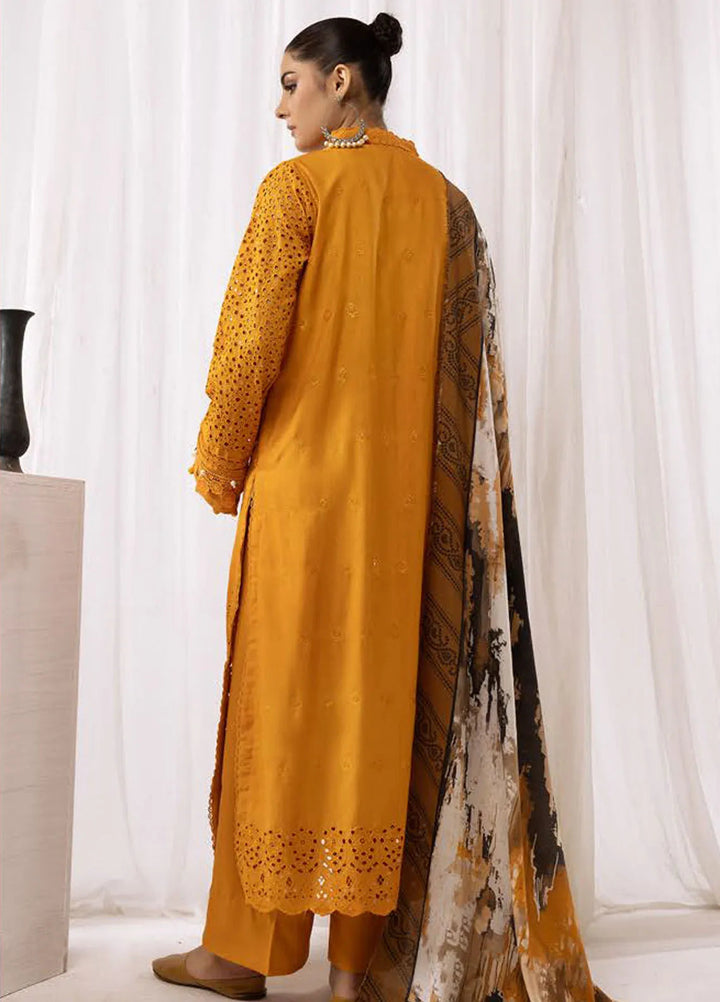 Mahees By Riaz Arts ChikanKari Slub Suit Unstitched 3 Piece RA24CW D-07 - Winter Collection