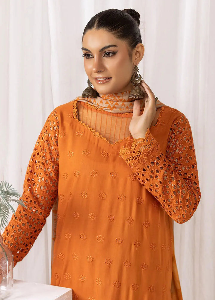 Mahees By Riaz Arts ChikanKari Slub Suit Unstitched 3 Piece RA24CW D-09 - Winter Collection