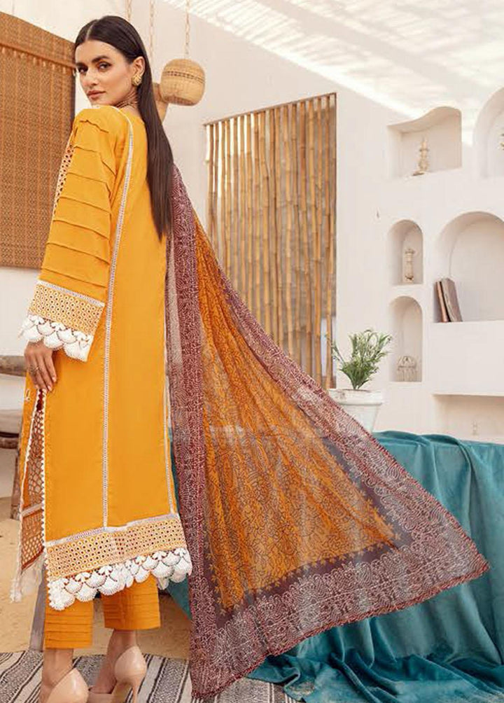 Mahees By Riaz Arts Embroidered  Suits Unstitched 3 Piece RA23-M15 01 - Summer Collection