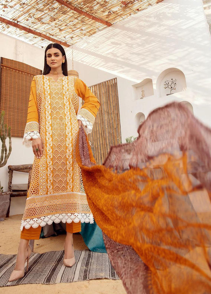 Mahees By Riaz Arts Embroidered  Suits Unstitched 3 Piece RA23-M15 01 - Summer Collection