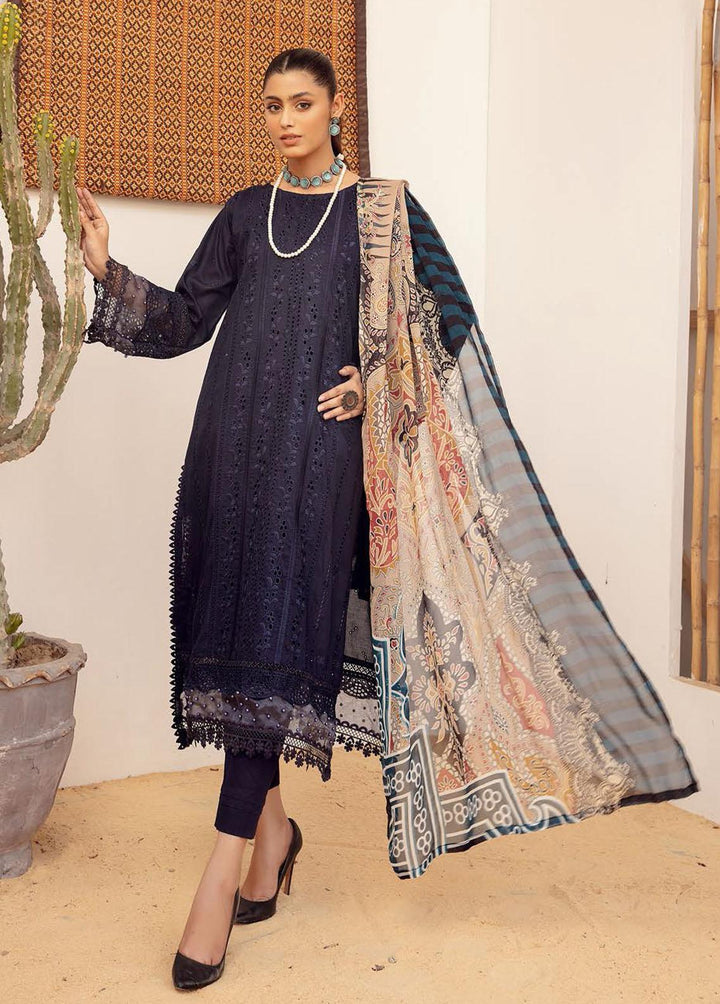 Mahees By Riaz Arts Embroidered  Suits Unstitched 3 Piece RA23-M15 10 - Summer Collection