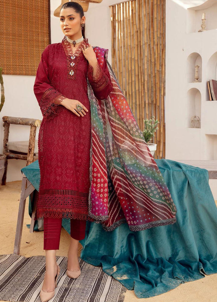 Mahees By Riaz Arts Embroidered  Suits Unstitched 3 Piece RA23-M15 02 - Summer Collection