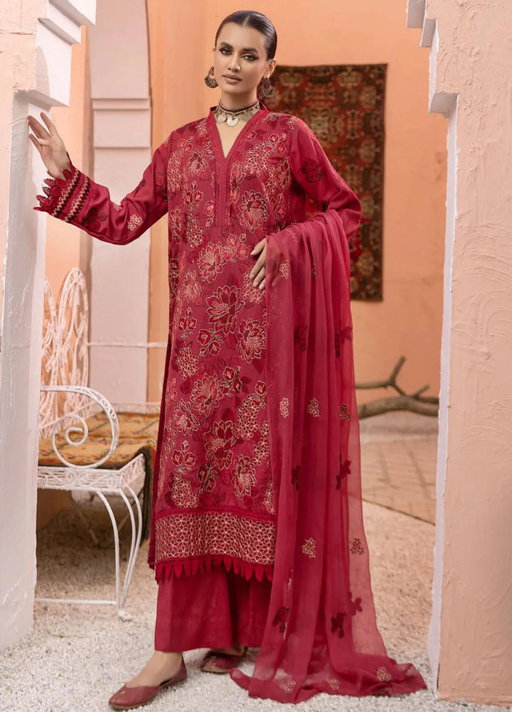 Mahees By Riaz Arts Embroidered Karandi Suit Unstitched 3 Piece RA24M9 D-02 - Winter Collection