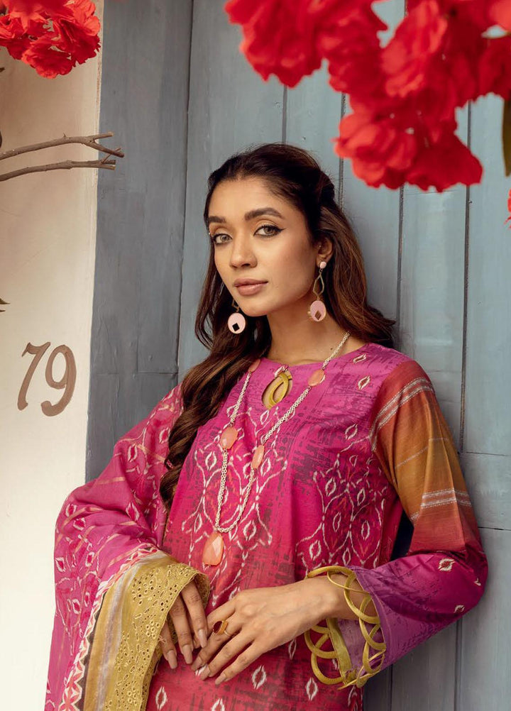 Mahees By Riaz Arts Embroidered Lawn Suits Unstitched 3 Piece RA23-M8 D-1 - Summer Collection