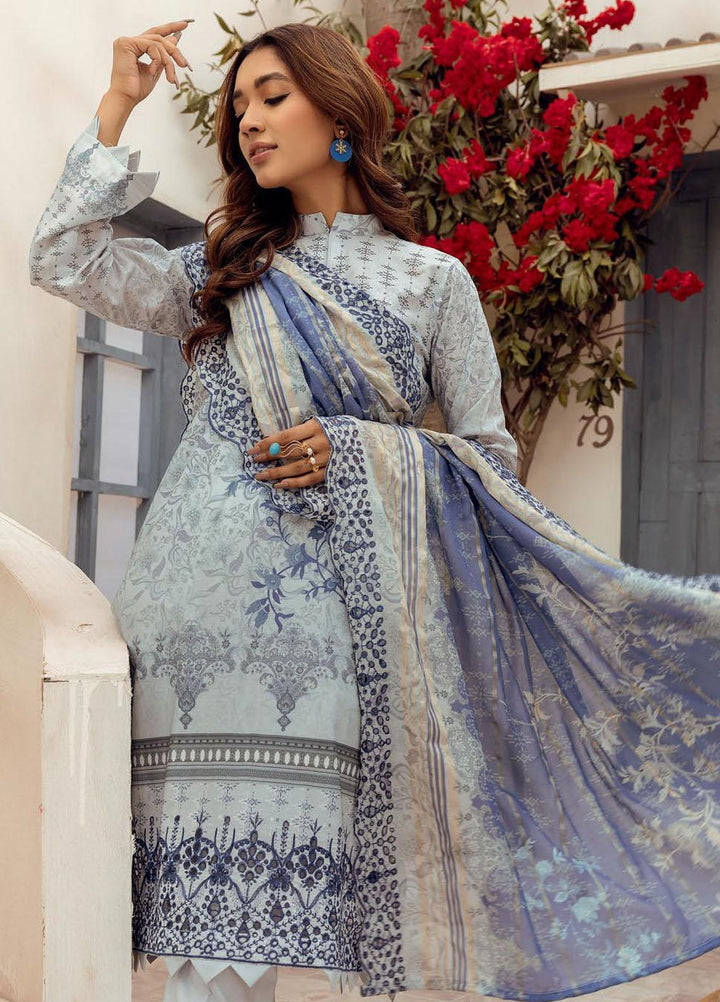 Mahees By Riaz Arts Embroidered Lawn Suits Unstitched 3 Piece RA23-M8 D-4 - Summer Collection