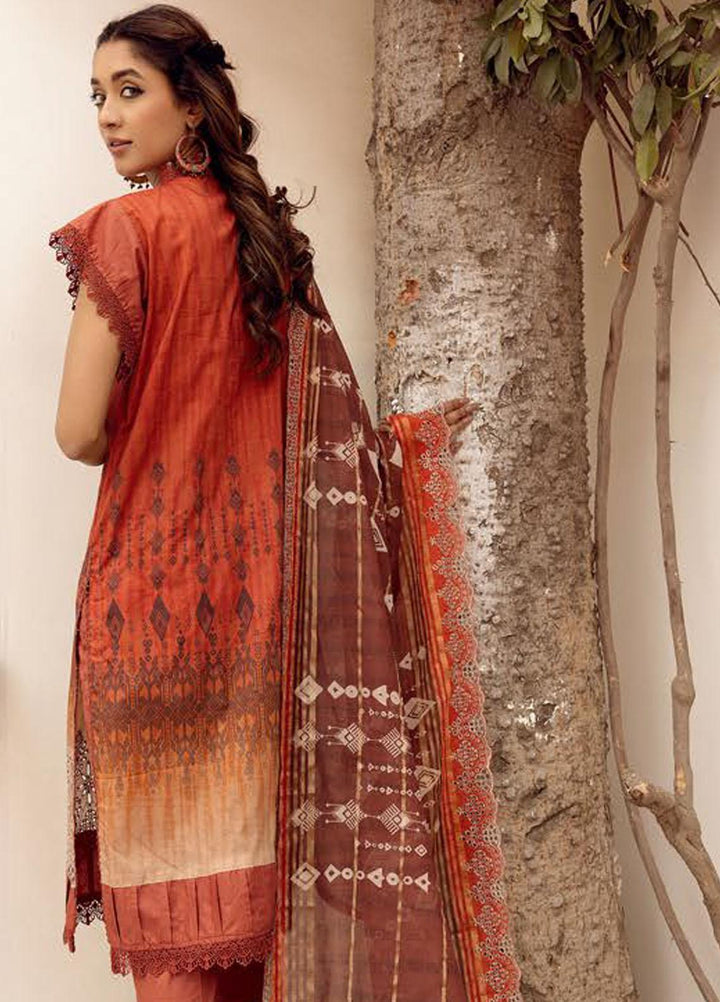 Mahees By Riaz Arts Embroidered Lawn Suits Unstitched 3 Piece RA23-M8 D-5 - Summer Collection